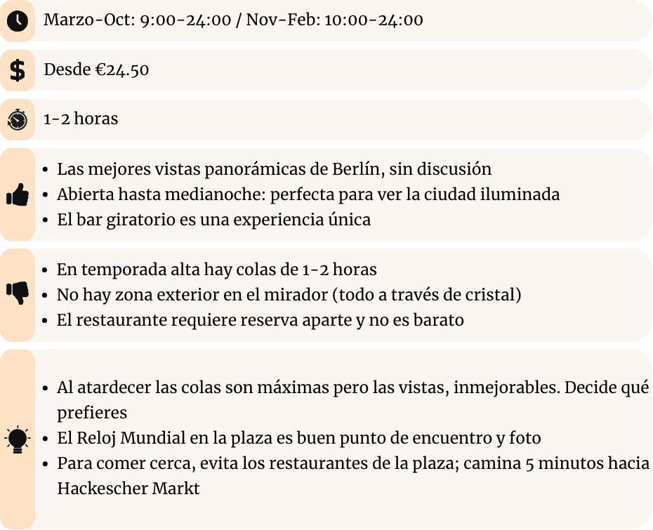 Berlin Alexanderplatz  y Torre de TV